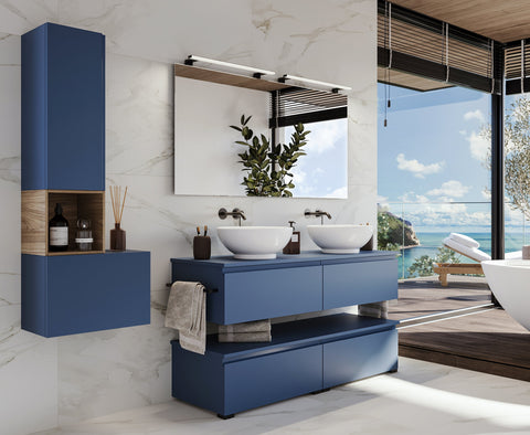 Mobili bagno blu e azzurro: eleganza e personalità per un ambiente deciso