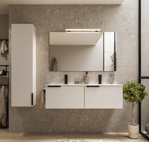 Mobili bianchi per il bagno: versatilità, luce e design minimal