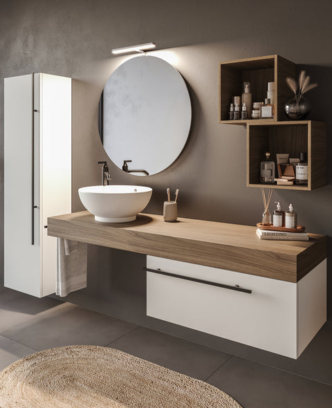 Riflesso - Set mobile bagno top 140 - Arredo per il bagno - Limpido Design