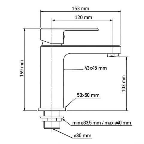 Rubinetto basso Zenit cromato