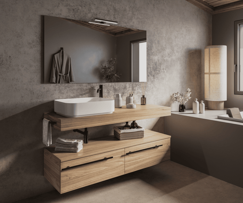 Riflesso - Set top mobile bagno 140.5