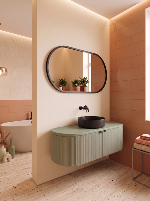 Globo - Set mobile bagno 120 verde salvia