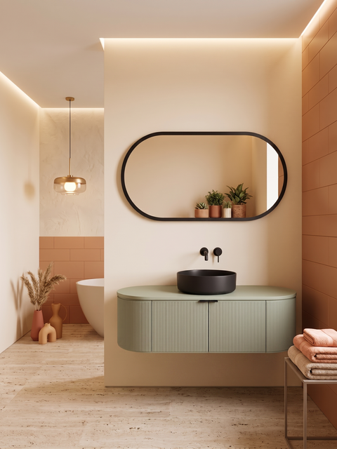 Globo - Set mobile bagno 120 verde salvia
