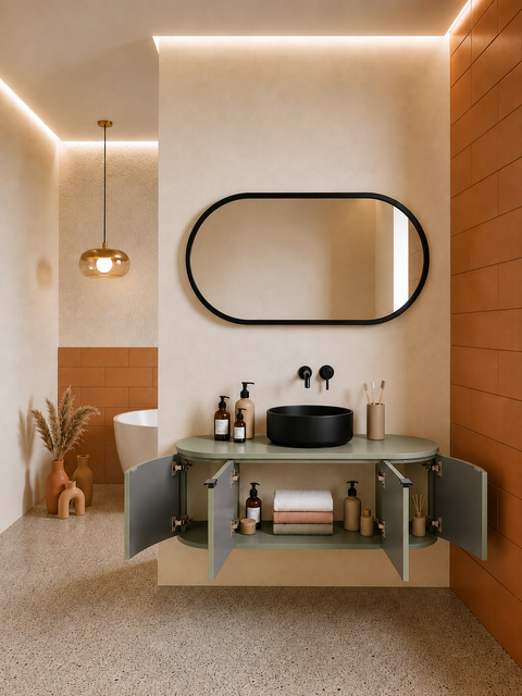 Globo - Set mobile bagno 120 verde salvia
