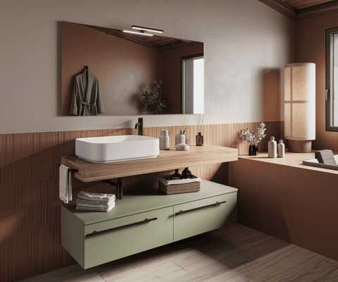 Riflesso - Set top mobile bagno 140.5