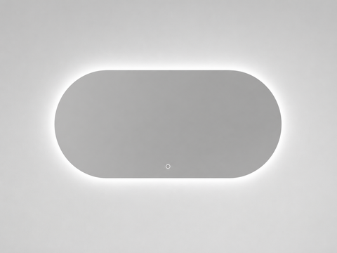 Specchio bagno ovale 120x70 illuminato