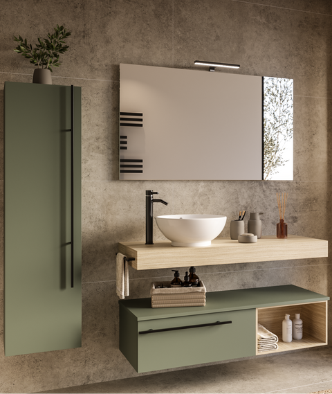 Riflesso - Set mobile bagno top poro noce 120.5